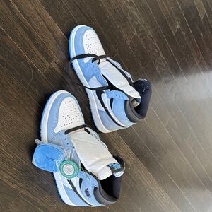 Nike Kids Air Jordan Sky Blue and White Sneakers